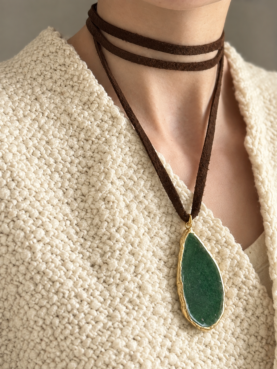 Colgante Ágata Verde