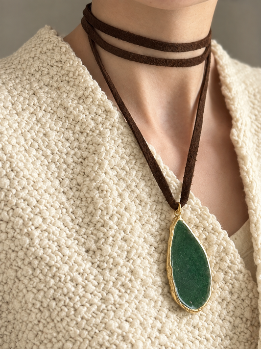 Colgante Ágata Verde